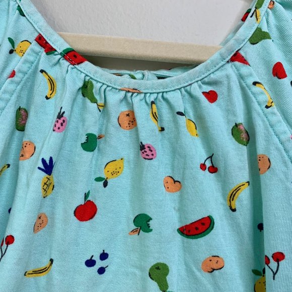 HANNA ANDERSSON Girls Fruit Dress 130 8 Cotton Summer Watermelon Girl Slipover - Picture 5 of 8